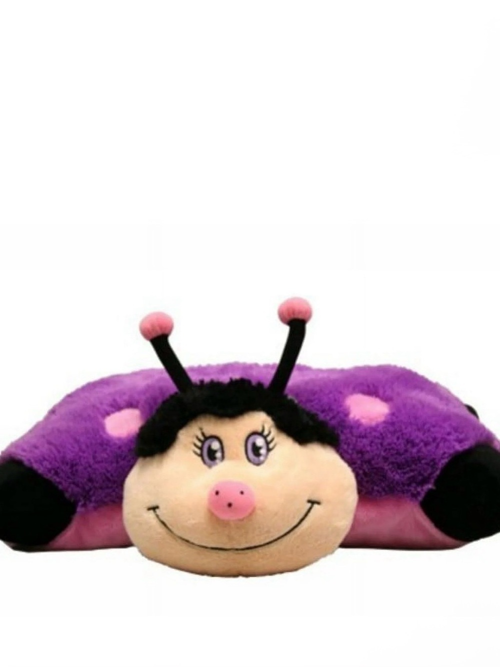 Limited Edition Pillow Pets Pee Wees Purple Dreamy Ladybug Plush Stuffed Animal